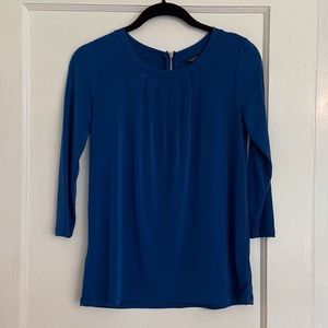 Ann Taylor Blouse in Ocean Blue, Small Petite